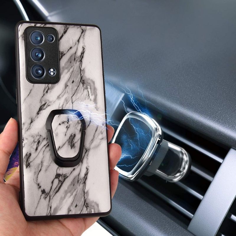 Cover Oppo Reno 6 Pro 5G Hemming Understøttelsesfunktion Marmor