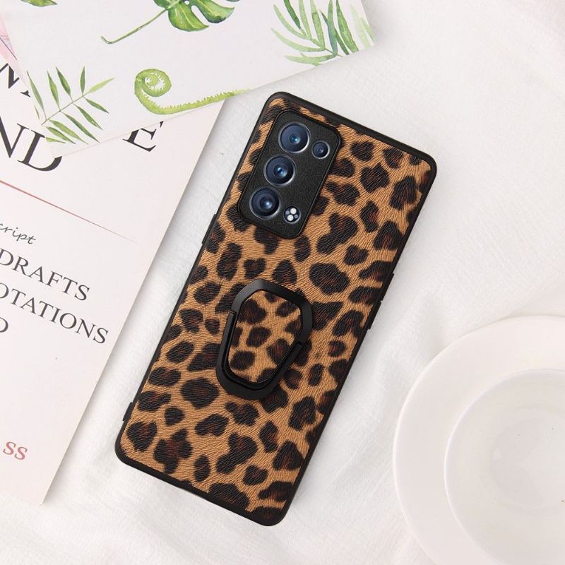 Cover Oppo Reno 6 Pro 5G Supportfunktion Leopard