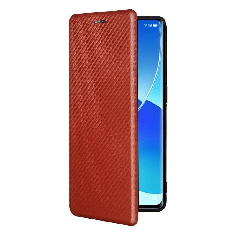 Flip Cover Oppo Reno 6 Pro 5G Carbon Fiber Læder