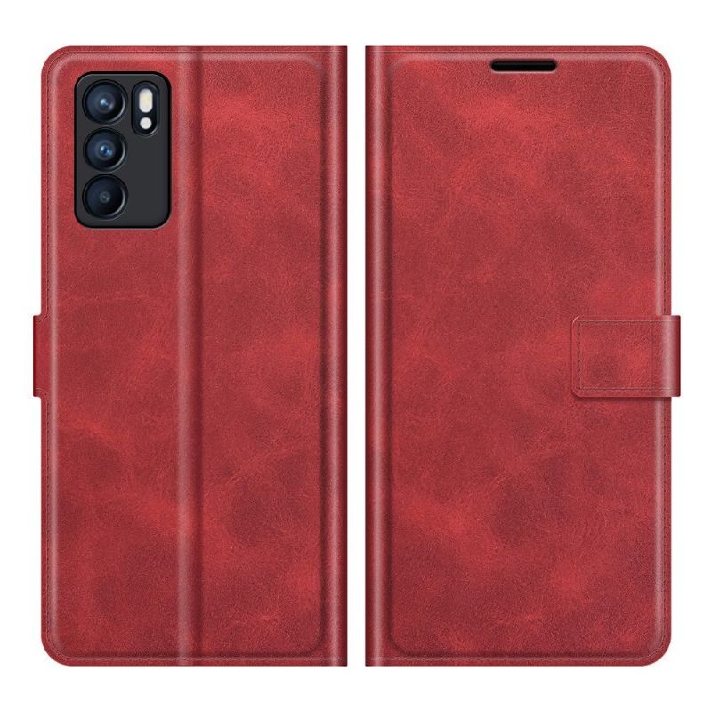 Flip Cover Oppo Reno 6 Pro 5G Hemming Punge Etui Læderstil