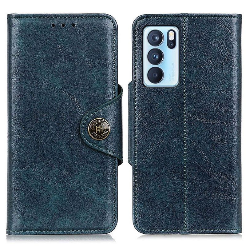 Læder Cover Oppo Reno 6 Pro 5G Original Khazneh Design Essential