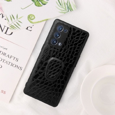 Mobilcover Oppo Reno 6 Pro 5G Croc Effect Support Funktion