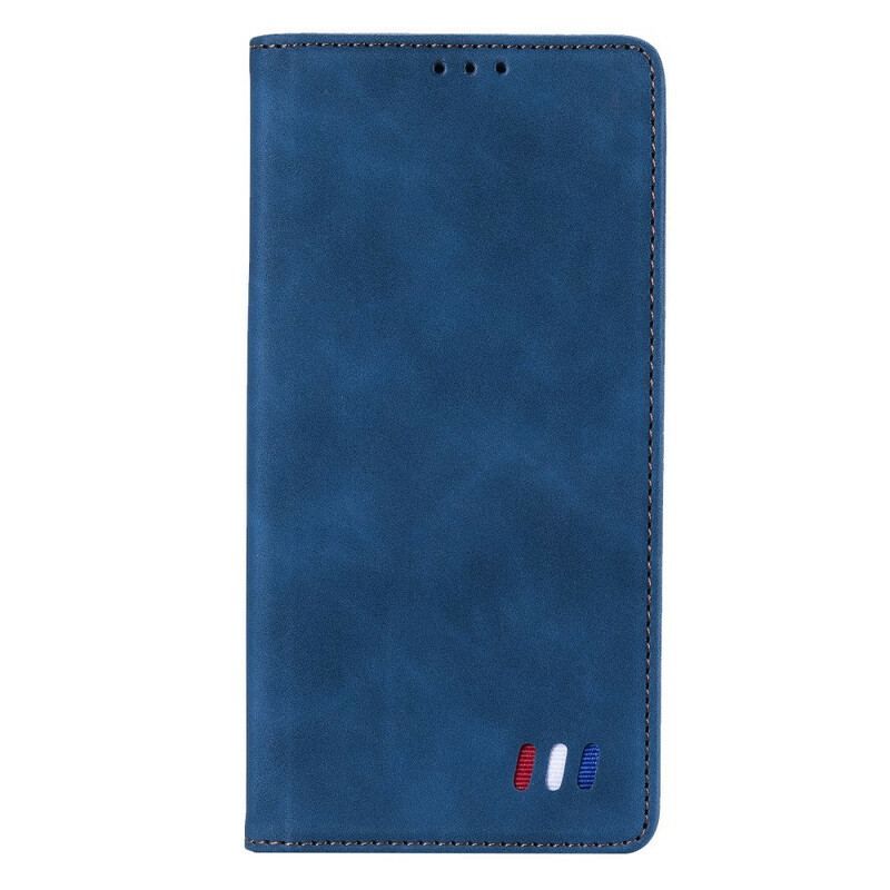 Cover Xiaomi Redmi Note 10 5G Flip Cover Trefarvet Læderstil