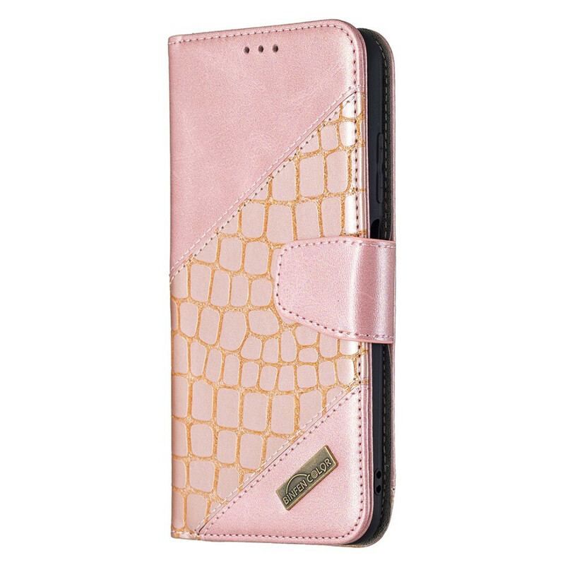 Flip Cover Xiaomi Redmi Note 10 5G Klassisk Krokodilleskindseffekt