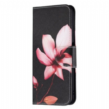 Flip Cover Xiaomi Redmi Note 10 5G Lyserød Blomst