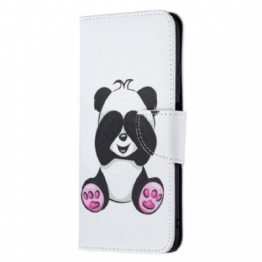 Flip Cover Xiaomi Redmi Note 10 5G Panda Sjov