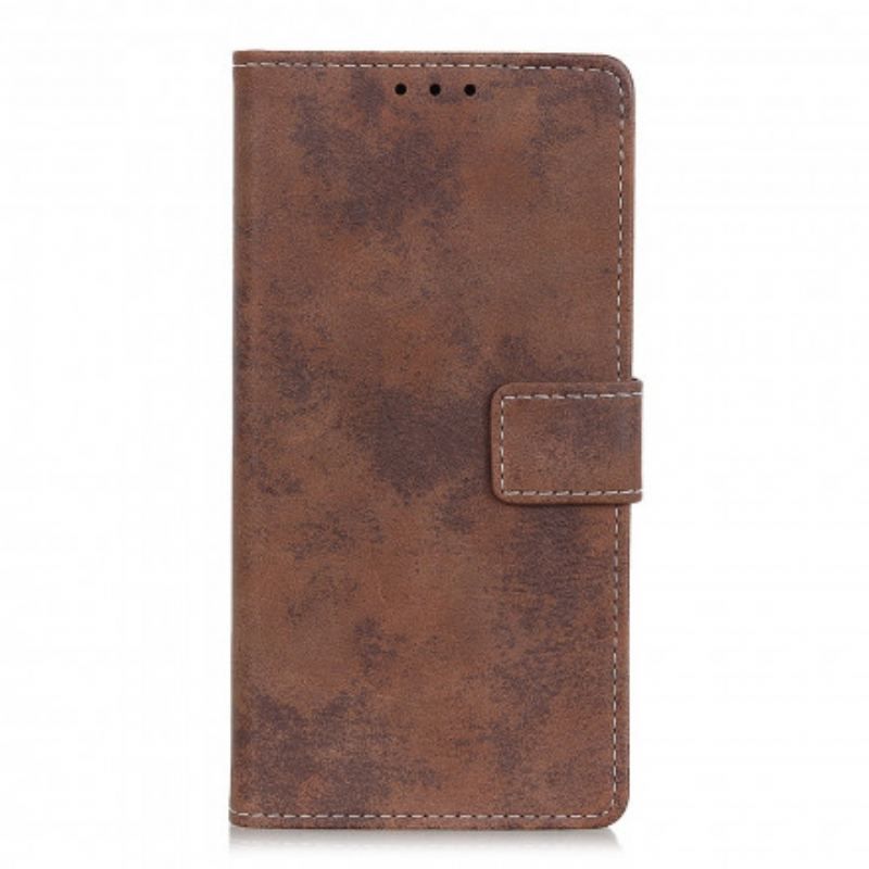 Flip Cover Xiaomi Redmi Note 10 5G Vintage Lædereffekt