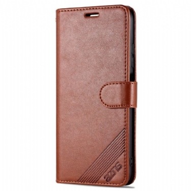 Læder Cover Xiaomi Redmi Note 10 5G Azns Luksus