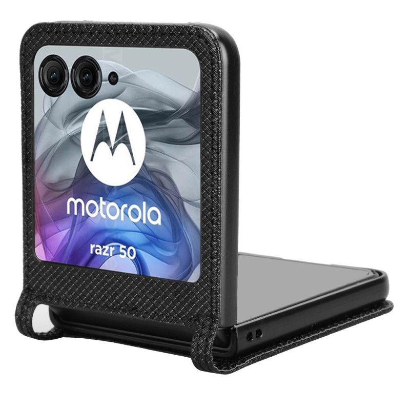 Cover Motorola Razr 50 Bi-texture Kortholder