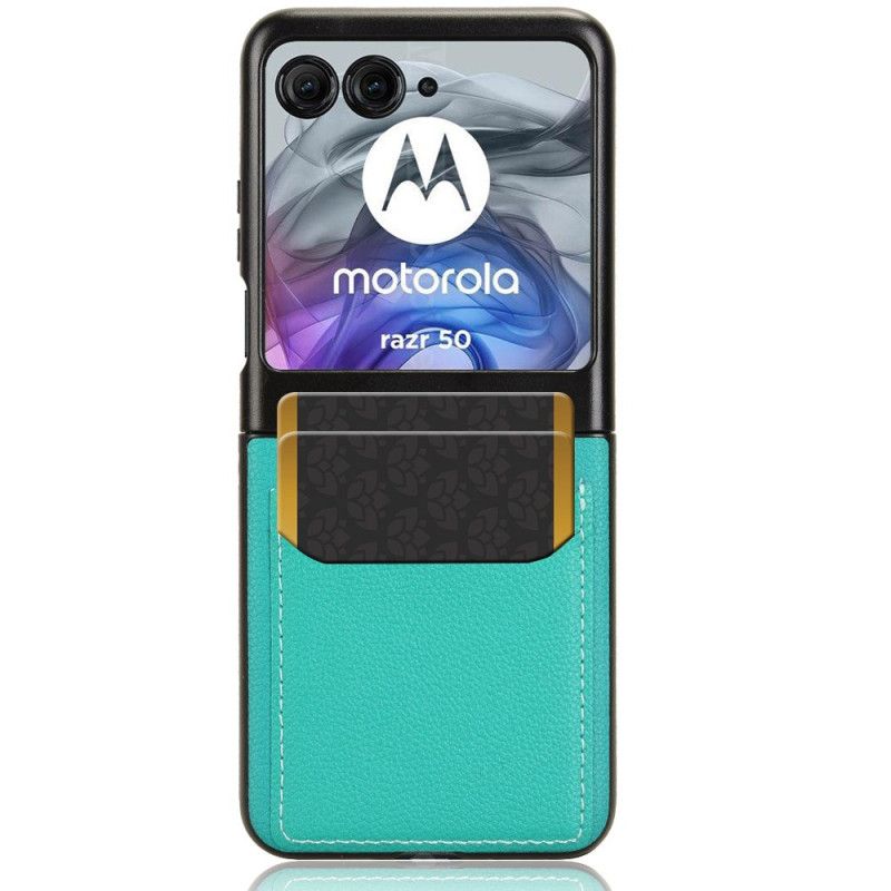 Cover Motorola Razr 50 Telefon Etui Dobbelt Kortholder