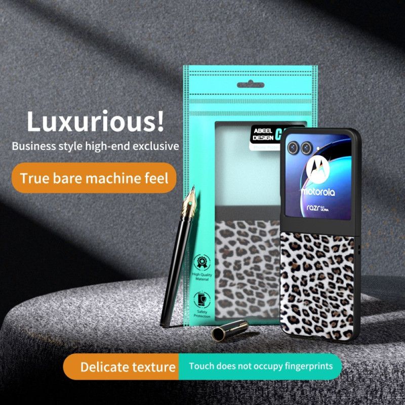 Cover Motorola Razr 50 Telefon Etui Leopard