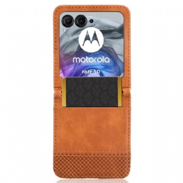 Cover Motorola Razr 50 Vintaga Frise Kortholder