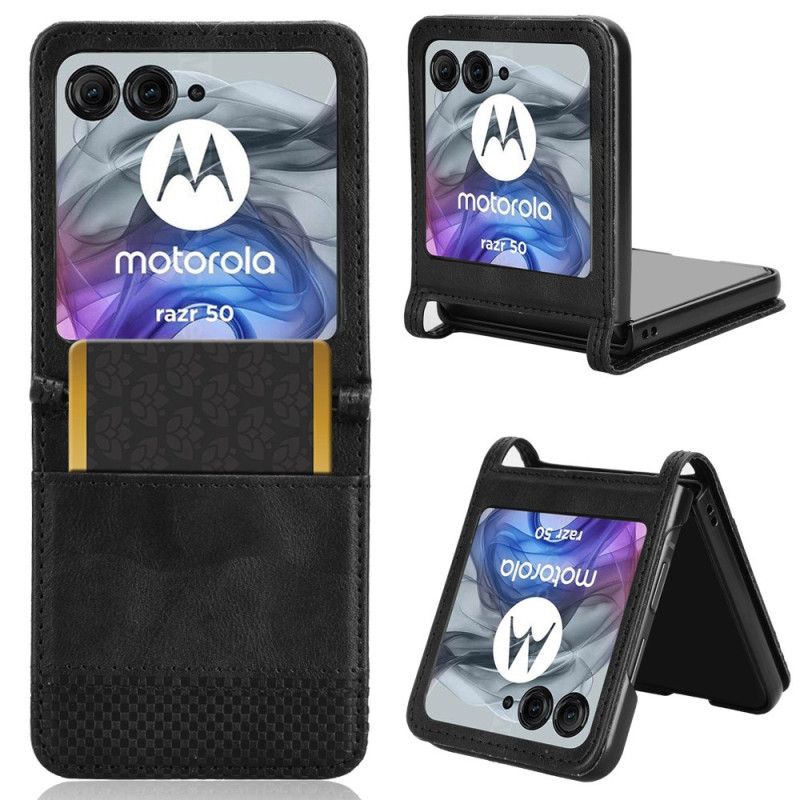 Cover Motorola Razr 50 Vintaga Frise Kortholder