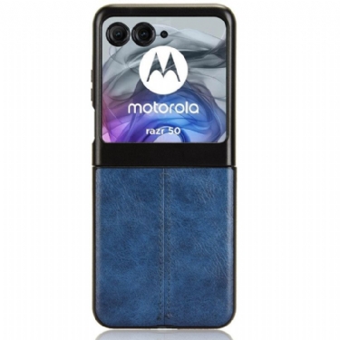 Cover Til Motorola Razr 50 Imiteret Lædersøm