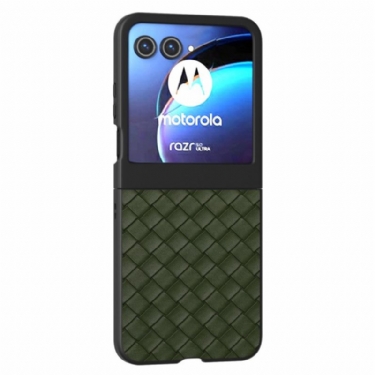 Cover Til Motorola Razr 50 Vævet Tekstur