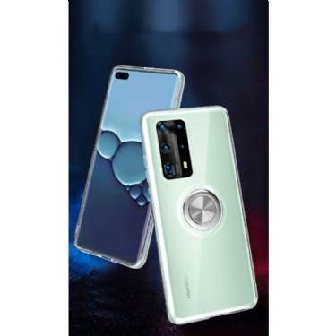 Cover Huawei P40 Pro Med Klar Magnetring