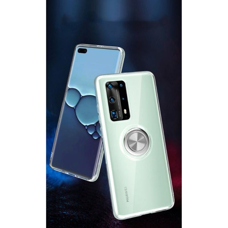 Cover Huawei P40 Pro Med Klar Magnetring