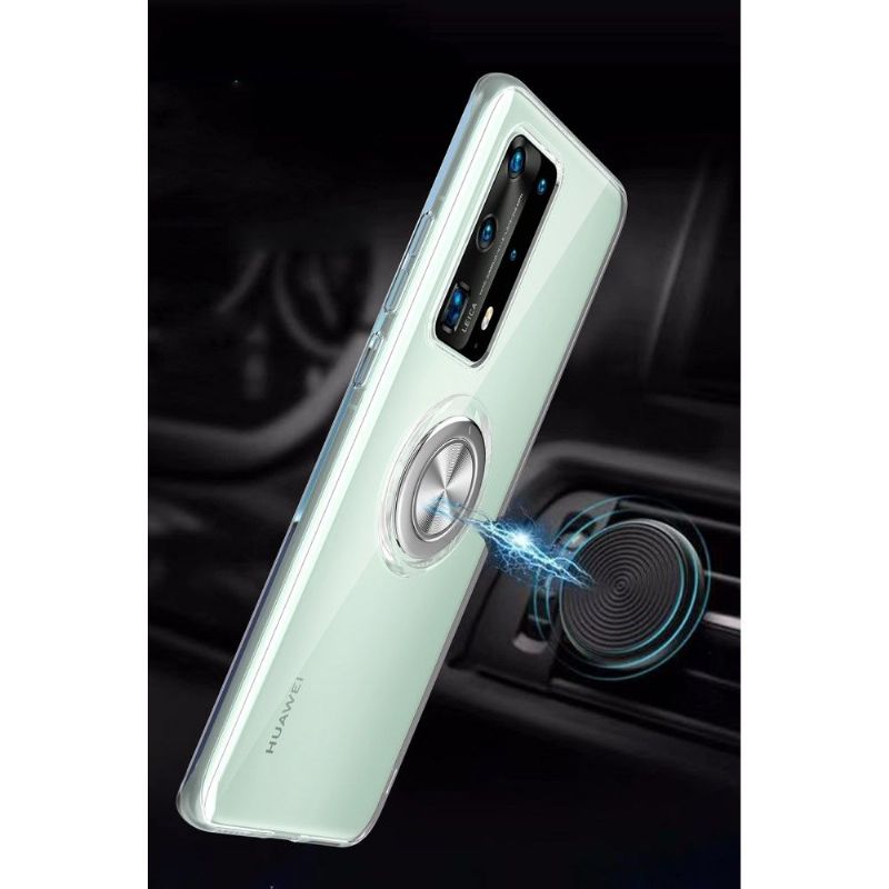 Cover Huawei P40 Pro Med Klar Magnetring