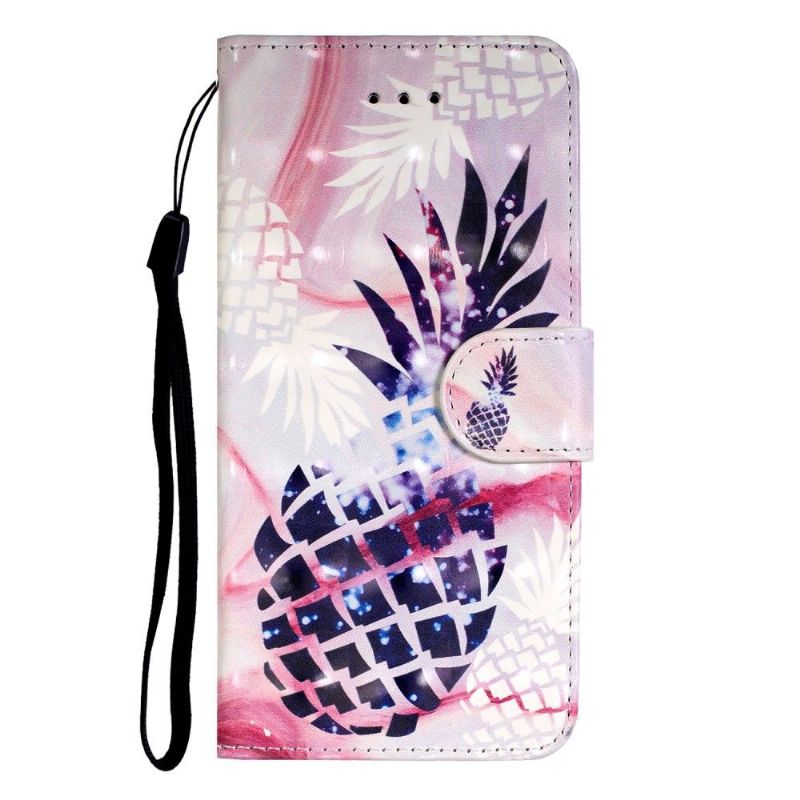 Flip Cover Huawei P40 Pro Mosaik Ananas