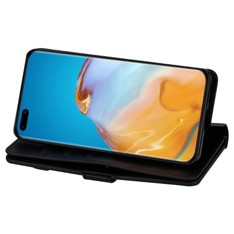 Flip Cover Huawei P40 Pro Punge Etui Med Snor Kunstlæder