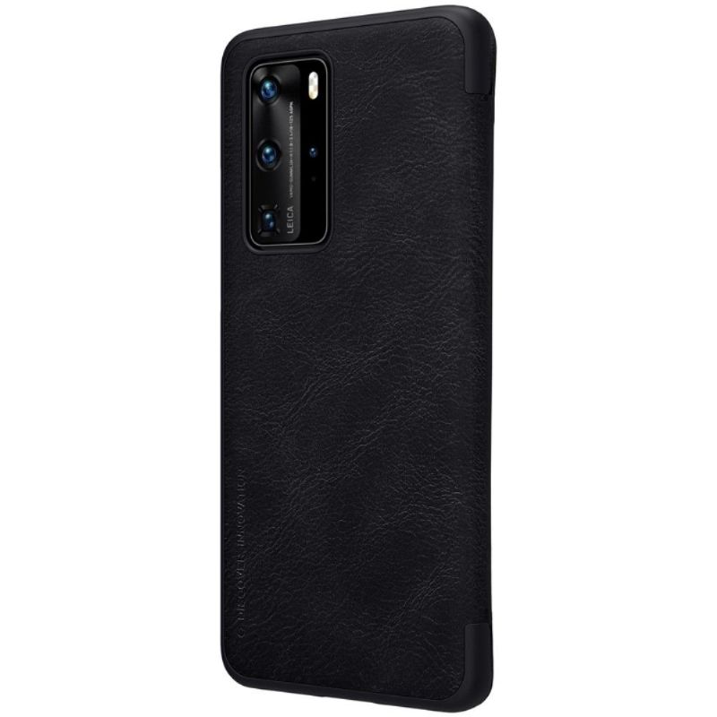 Flip Cover Huawei P40 Pro Qin-serien Imiteret Læder