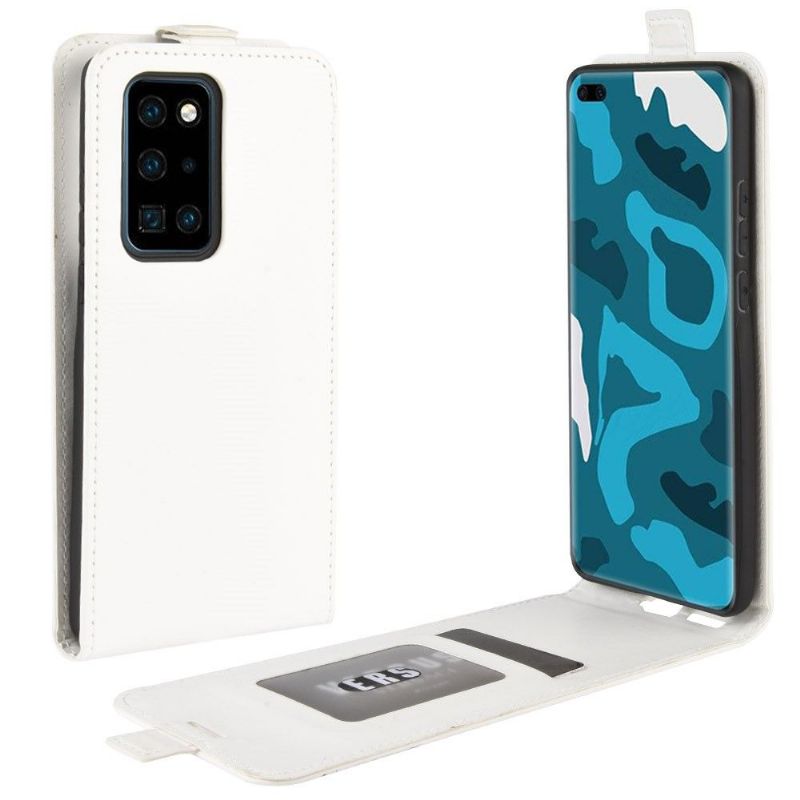 Læder Cover Huawei P40 Pro Original Flip Cover Rene Verticale