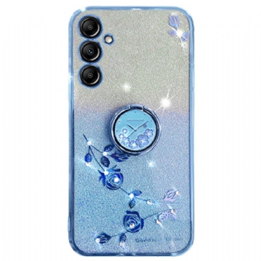 Cover Samsung Galaxy A16 5g Blomster- Og Rhinstenstøttering Kadem