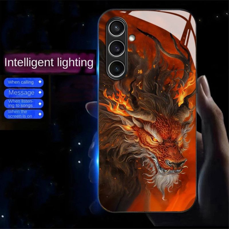 Cover Til Samsung Galaxy A16 5g Ring Til Flash Series Red Fire Dragon