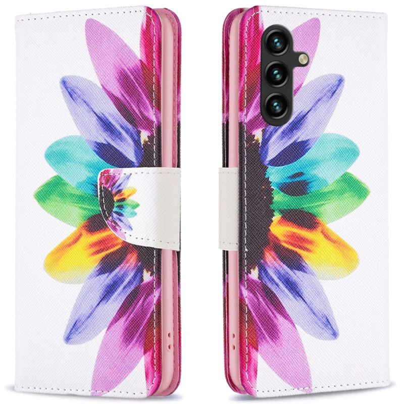 Flip Cover Samsung Galaxy A16 5g Akvarelblomst