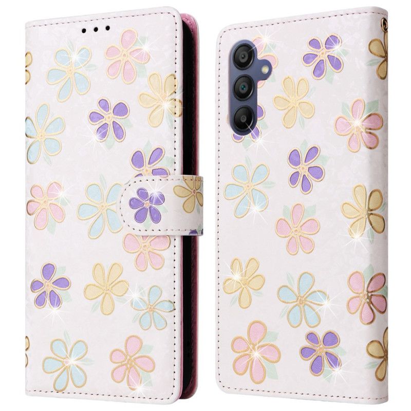 Flip Cover Samsung Galaxy A16 5g Fleurette Rfid-blokering