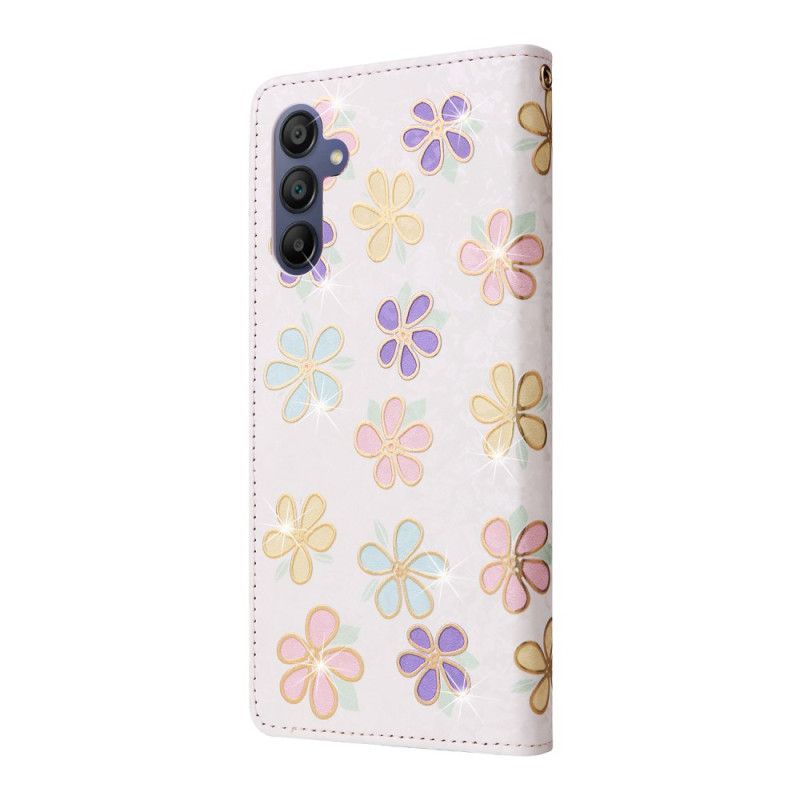 Flip Cover Samsung Galaxy A16 5g Fleurette Rfid-blokering