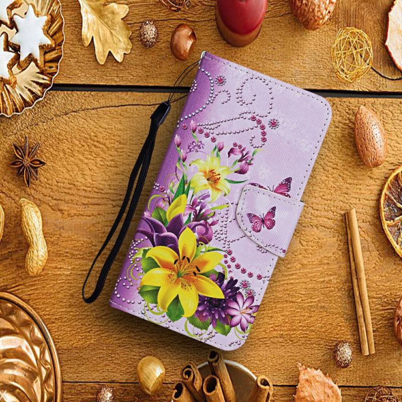 Flip Cover Samsung Galaxy A16 5g Gule Blomster