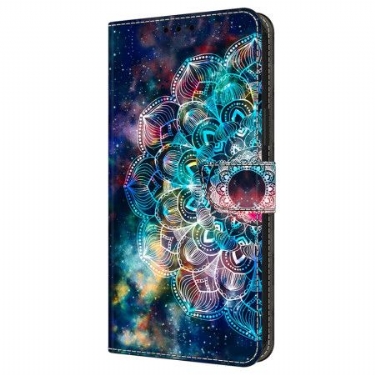 Flip Cover Samsung Galaxy A16 5g Gyroskopisk Blomstermønster