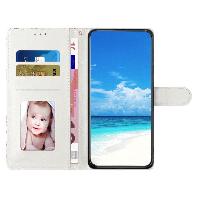 Flip Cover Samsung Galaxy A16 5g Lilla Blomstermønster