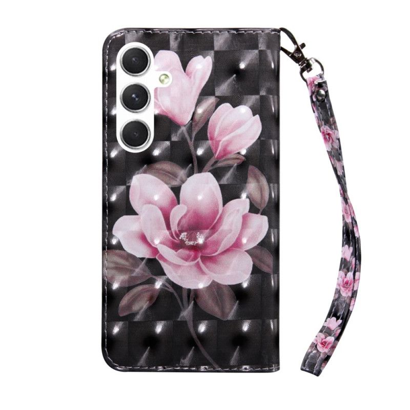 Flip Cover Samsung Galaxy A16 5g Pink Blomsterrem