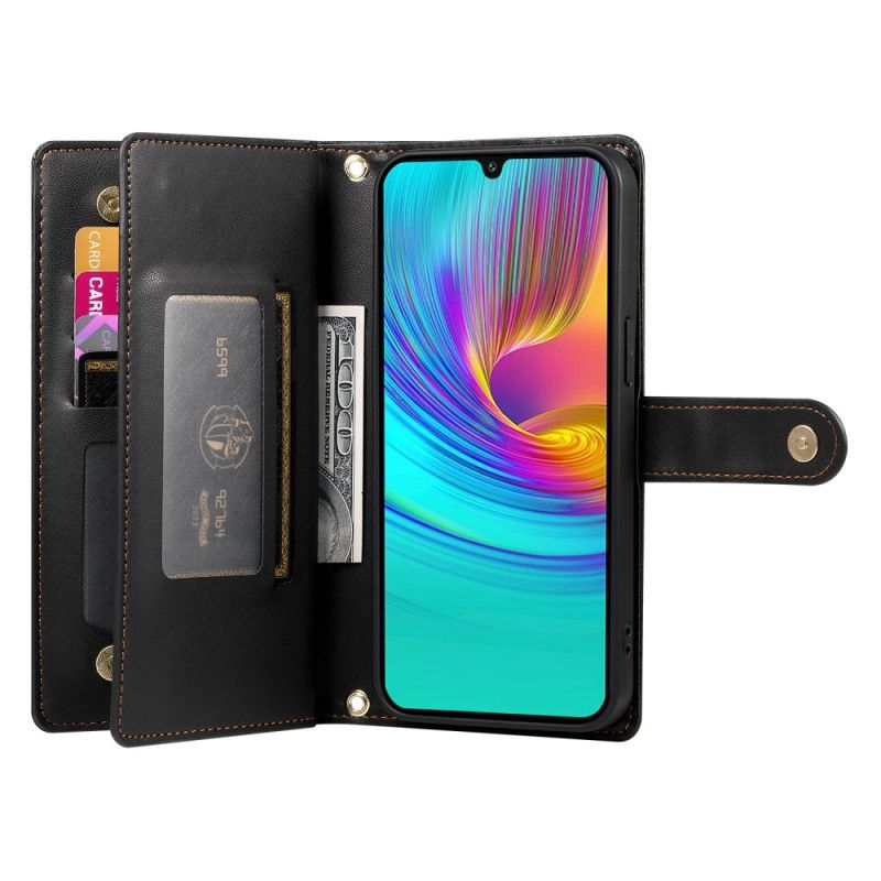 Flip Cover Samsung Galaxy A16 5g Pung Med Lynlås