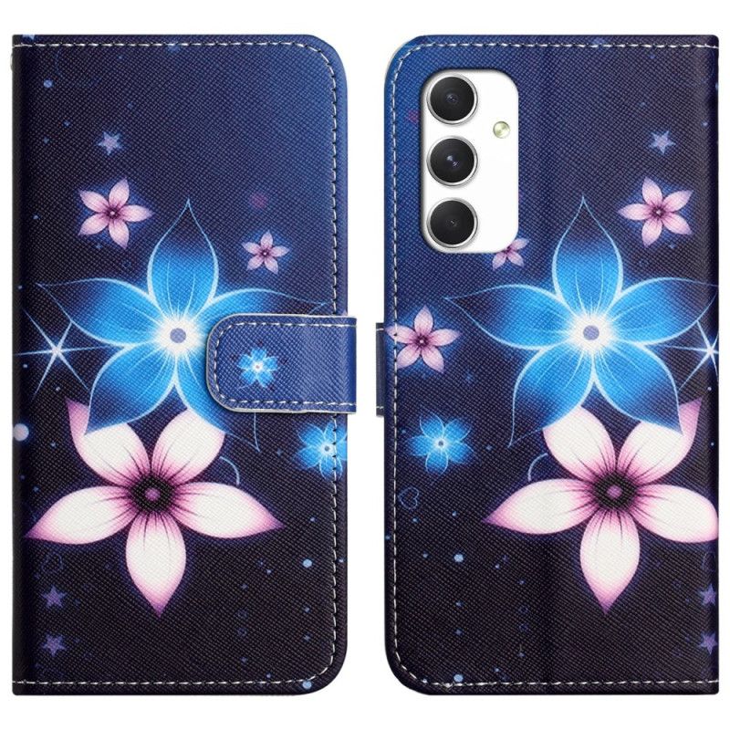 Flip Cover Til Samsung Galaxy A16 5g Måneblomster