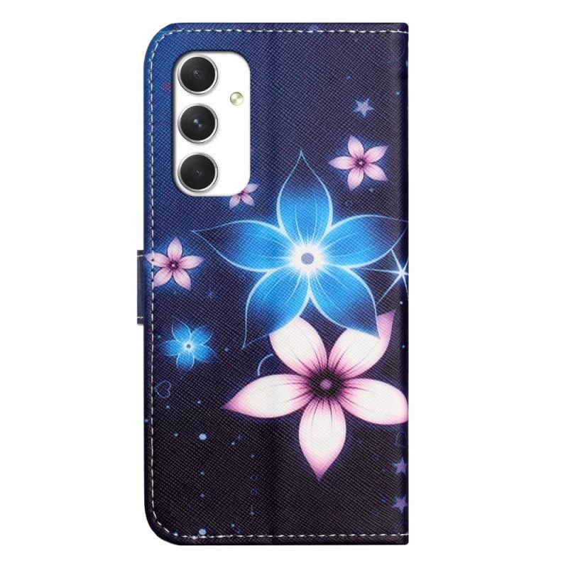 Flip Cover Til Samsung Galaxy A16 5g Måneblomster