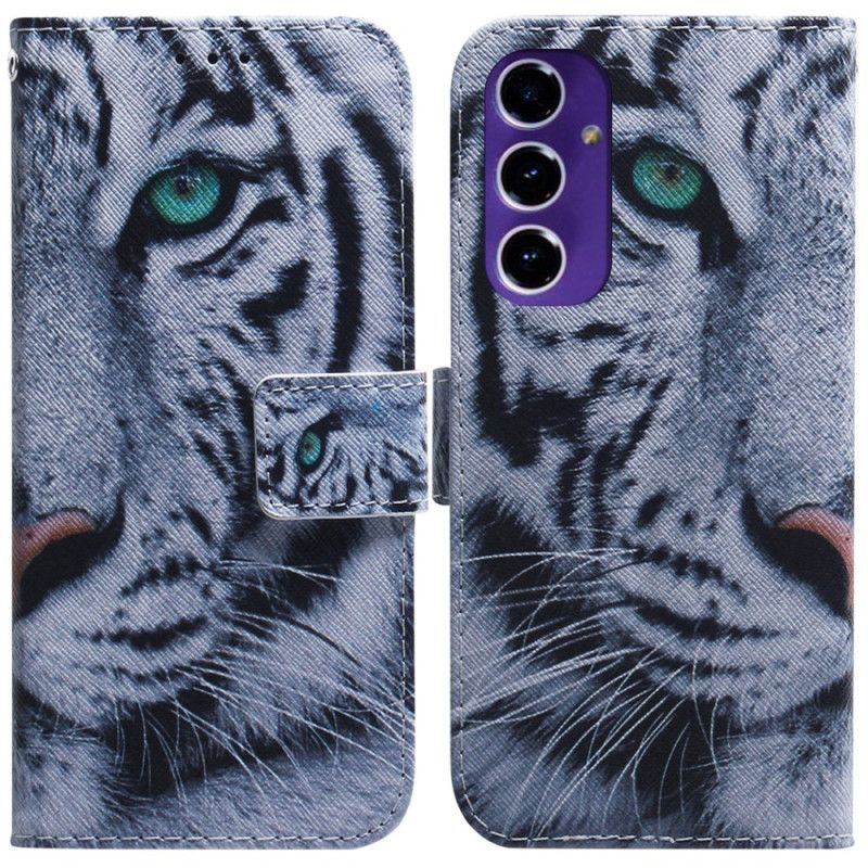 Læder Cover Samsung Galaxy A16 5g Hvid Tiger