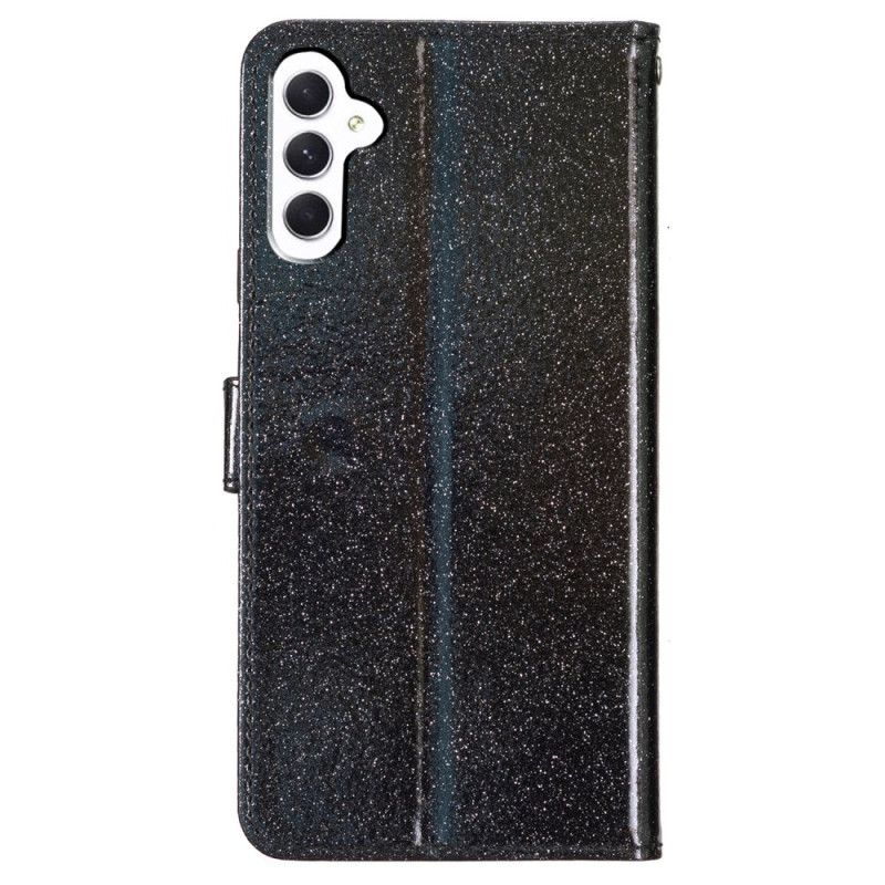 Læder Cover Samsung Galaxy A16 5g Telefon Etui Glitter