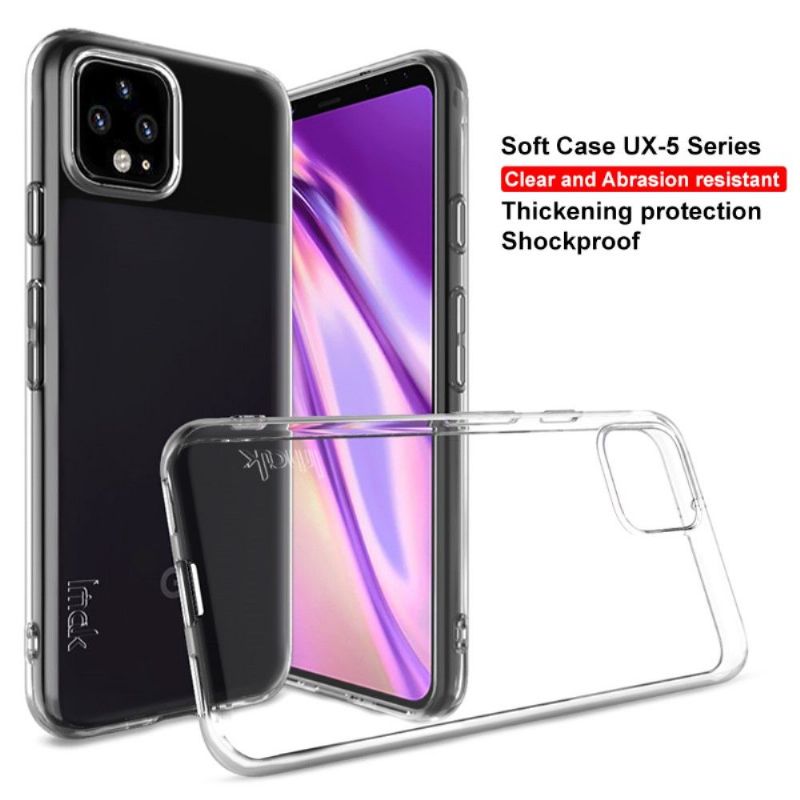 Cover Google Pixel 4 Anti-fald Gennemsigtig Silikone