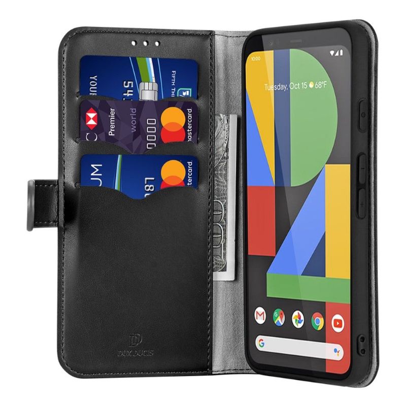 Flip Cover Google Pixel 4 Kado Læderserie - Sort