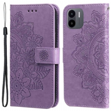 Læder Cover Xiaomi Redmi A1 Blomster Mandala