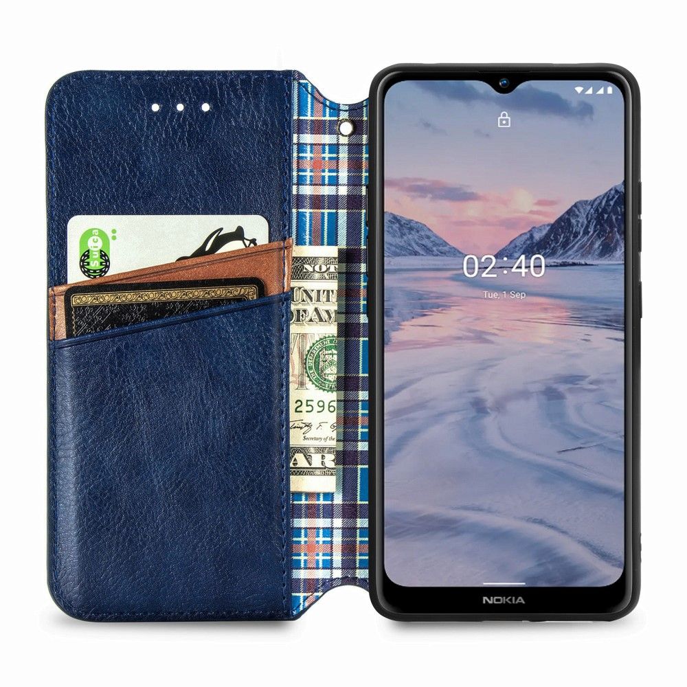 Flip Cover Nokia 2.4 Kub Design Kortholder