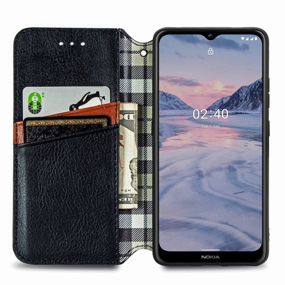 Flip Cover Nokia 2.4 Kub Design Kortholder