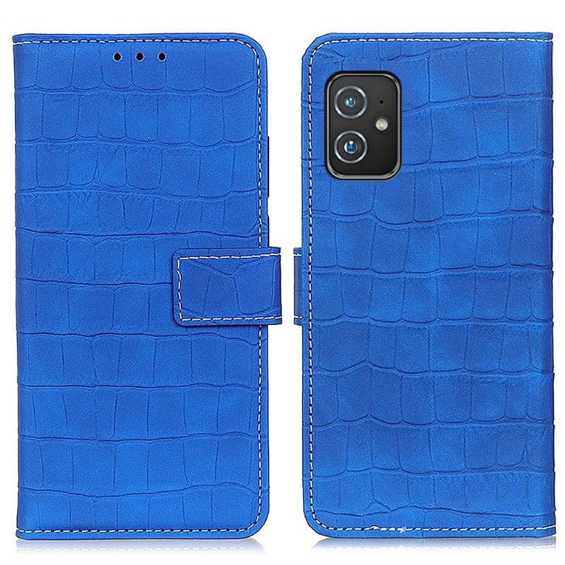 Flip Cover Asus Zenfone 8 Croc-imiteret Læder-look