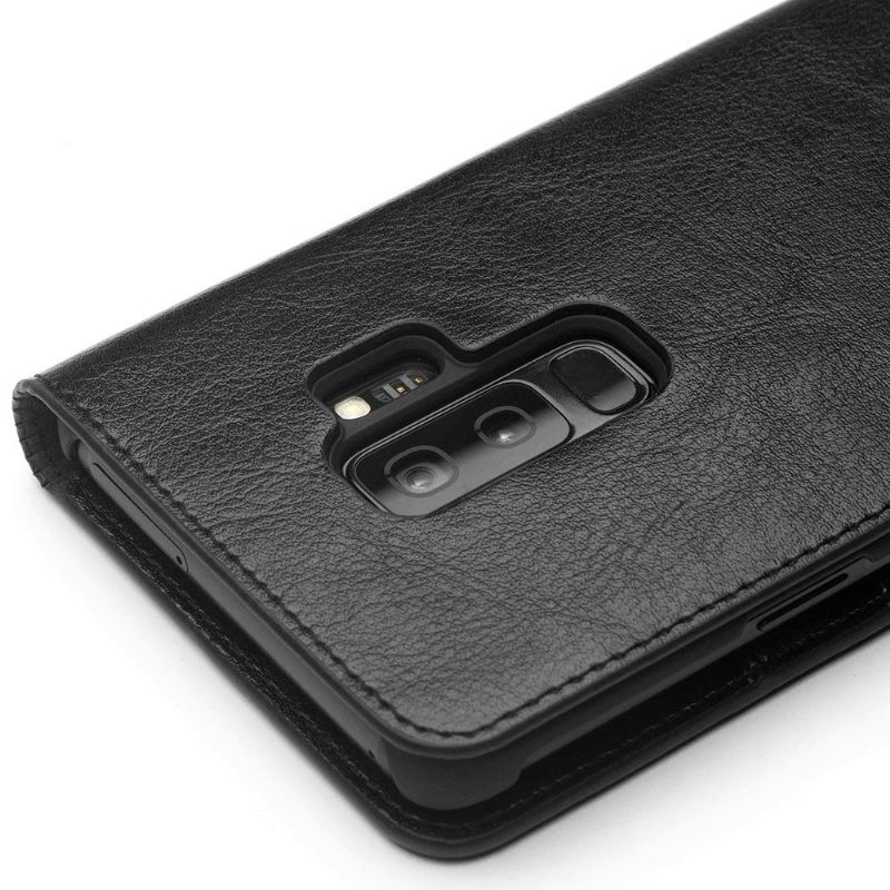 Etui Samsung Galaxy S9 Plus Anti-fald Kortholder I Ægte Læder