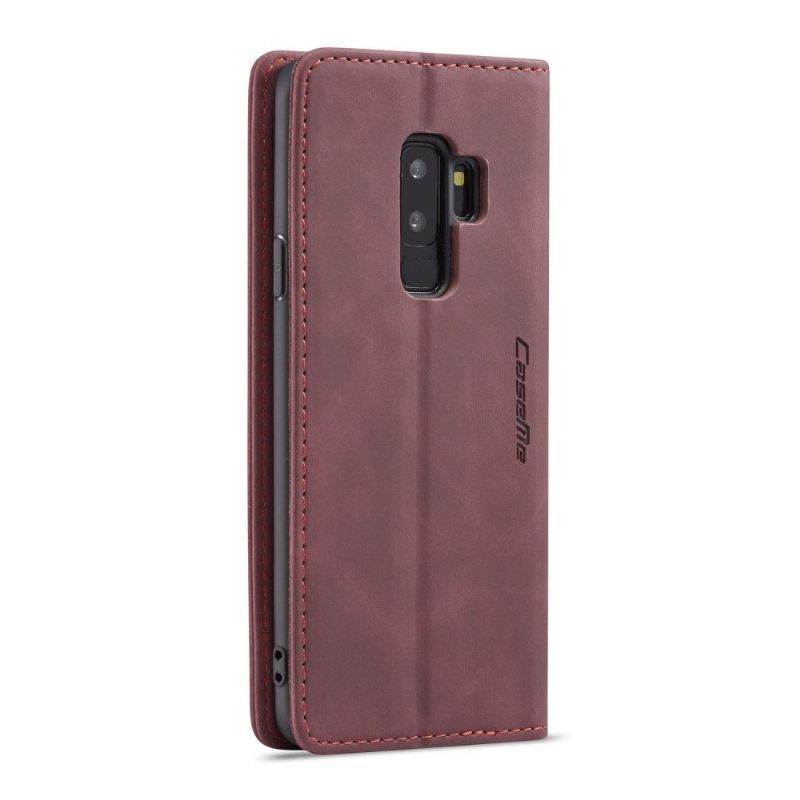 Flip Cover Samsung Galaxy S9 Plus Kunstlæder - Vinrød