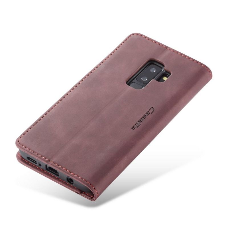 Flip Cover Samsung Galaxy S9 Plus Kunstlæder - Vinrød