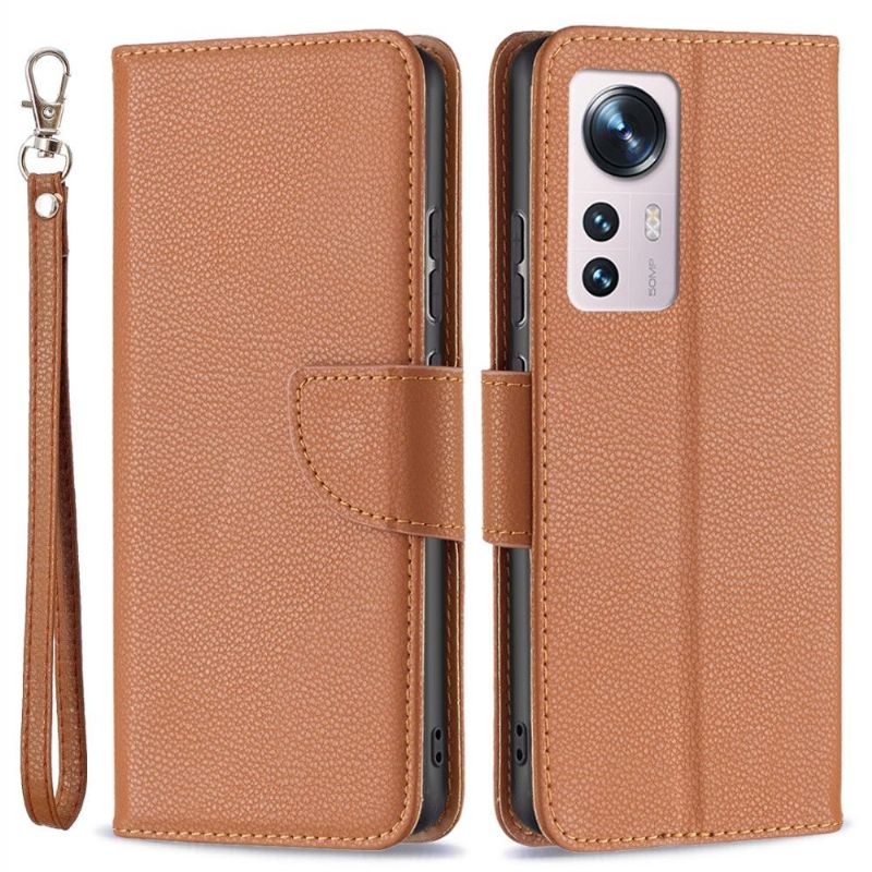 Etui Xiaomi 12 Flip Cover Kornet Lædereffekt